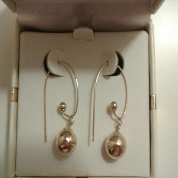 Unknown Jewelry - 14K Hoop/Ball Earrings